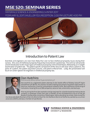 image and link for Intro to Patent Law flyer